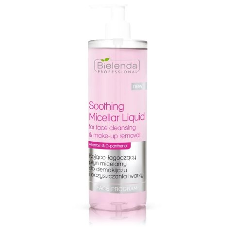 Bielenda Professional Soothing Micellar Liquid kojąco-łagodzący płyn micelarny do demakijażu i oczyszczania twarzy 500ml (P1)