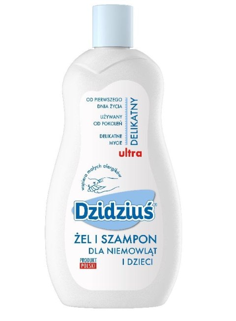 Dzidziuś Ultra delikatny żel i szampon dla niemowląt i dzieci 500ml (P1)