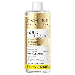 Eveline Cosmetics Gold Lift Expert luksusowy przeciwzmarszczkowy płyn micelarny 500ml (P1)