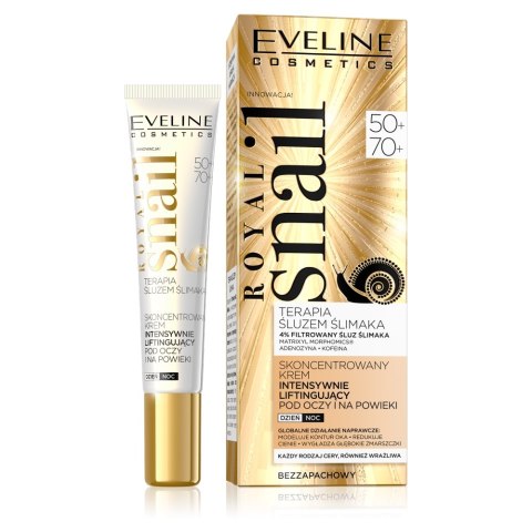 Eveline Cosmetics Royal Snail 50+/70+ skoncentrowany krem intensywnie liftingujący pod oczy i na powieki 20ml (P1)