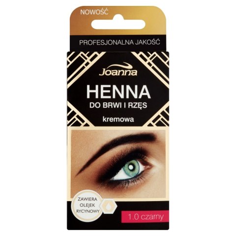 Joanna Henna do brwi i rzęs kremowa 1.0 Czarny 15ml (P1)