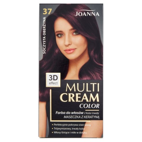 Joanna Multi Cream Color farba do włosów 37 Soczysta Oberżyna (P1)