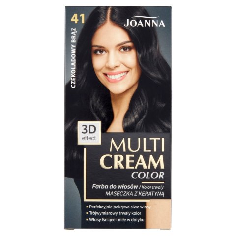 Joanna Multi Cream Color farba do włosów 41 Czekoladowy Brąz (P1)