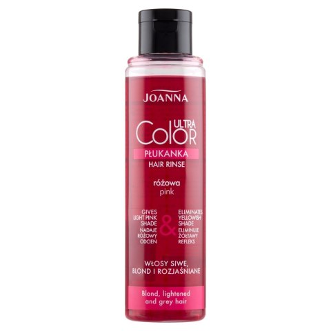 Joanna Ultra Color System Hair Rinse płukanka do włosów nadająca różowy odcień Różowa 150ml (P1)