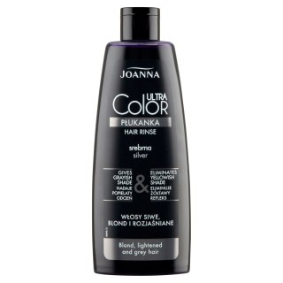 Joanna Ultra Color System srebrna płukanka do włosów siwych blond i rozjaśnionych 150ml (P1)