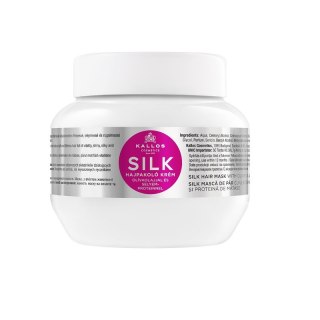 Kallos KJMN Silk Hair Mask maska do włosów z oliwą z oliwek i proteinami jedwabiu 275ml (P1)