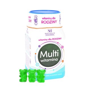 Noble Health Premium Wellness witaminy dla rodziny suplement diety w postaci żelek 300g (P1)