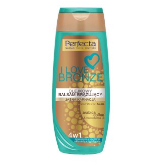 Perfecta I Love Bronze olejkowy balsam brązujący 4w1 do jasnej karnacji 250ml (P1)