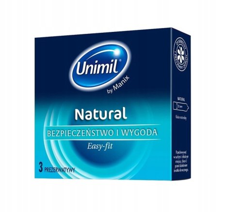 Unimil Natural+ lateksowe prezerwatywy 3szt (P1)