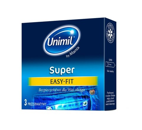 Unimil Super lateksowe prezerwatywy 3szt (P1)