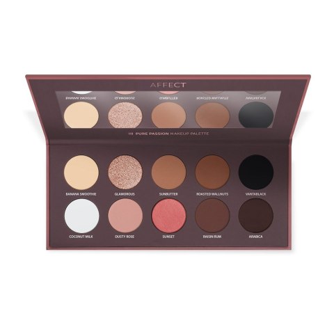 Affect Pure Passion Pressed Eyeshadow Palette paleta cieni prasowanych 10x2.5g (P1)