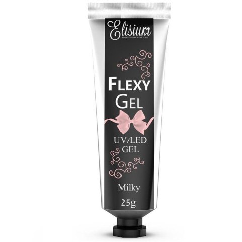 Elisium Flexy Gel żel do przedłużania paznokci Milky 25g (P1)