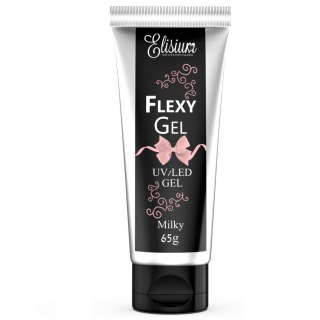 Elisium Flexy Gel żel do przedłużania paznokci Milky 65g (P1)