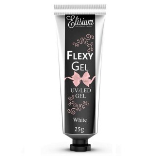 Elisium Flexy Gel żel do przedłużania paznokci White 25g (P1)