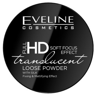 Eveline Cosmetics Full HD Soft Focus Loose Powder utrwalająco-matujący puder sypki z jedwabiem 6g (P1)