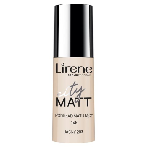 Lirene City Matt podkład matujący do twarzy 203 Jasny 30ml (P1)