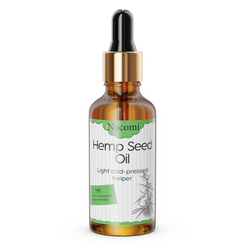 Nacomi Hemp Seed Oil olej konopny z pipetą 50ml (P1)