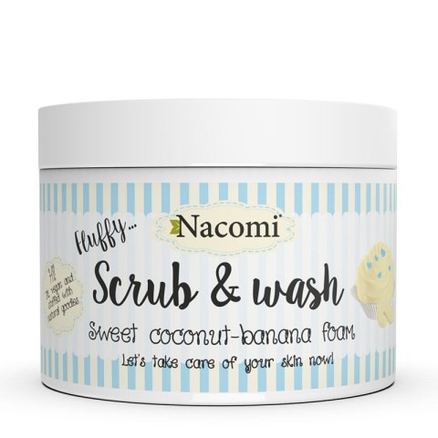 Nacomi Scrub Wash pianka peelingująco-myjąca Słodka Kokosowo-Bananowa Pianka 180ml (P1)