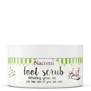 Nacomi Sugar Foot Scrub naturalny cukrowy peeling do stóp Zielona Herbata 125g (P1)