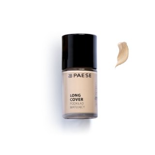 Paese Long Cover Foundation podkład matujący do cery tłustej i mieszanej 03M Naturalny 30ml (P1)