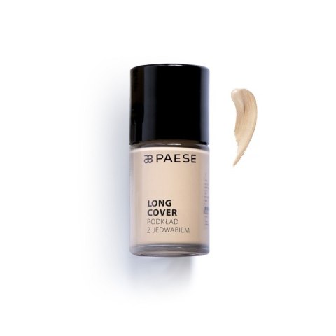 Paese Long Cover Foundation podkład z jedwabiem do skóry suchej 02N Jasny Beż 30ml (P1)