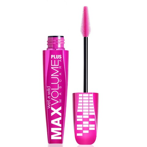 Wet n Wild Max Volume Plus Mascara tusz do rzęs zwiększający objętość Amp'D Black 8ml (P1)