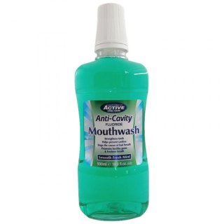 Active Oral Care Fluoride Mouthwash płyn do płukania jamy ustnej z fluorem Fresh Mint 500ml (P1)