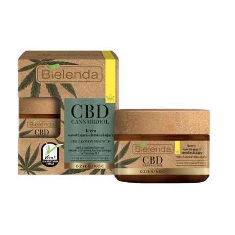 Bielenda CBD Cannabidiol krem nawilżająco-detoksykujący cera mieszana i tłusta 50ml (P1)