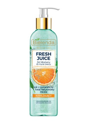 Bielenda Fresh Juice żel micelarny nawilżający z wodą cytrusową Pomarańcza 190g (P1)