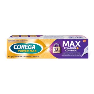 Corega Power Max Mocowanie + Osłona krem mocujący do protez zębowych 40g (P1)