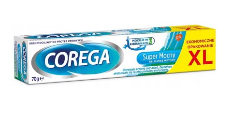 Corega Super Mocny krem mocujący do protez zębowych Delikatnie Miętowy 70g (P1)