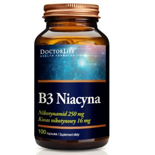 Doctor Life B3 Niacyna suplement diety 100 kapsułek (P1)