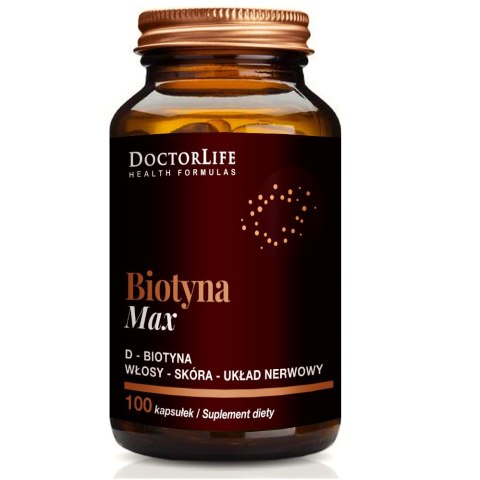 Doctor Life Biotyna Max D-Biotyna 5mg suplement diety 100 tabletek (P1)