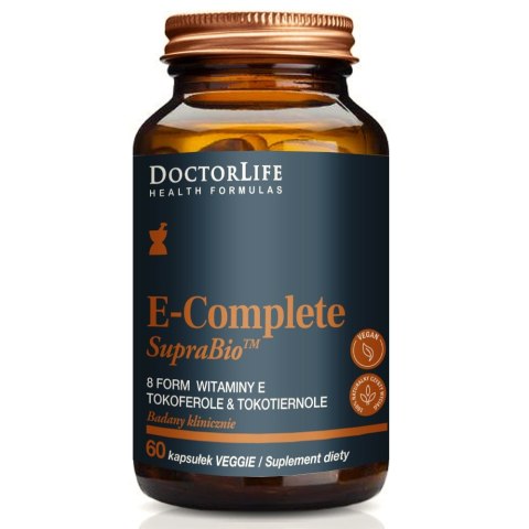 Doctor Life E-Complete SupraBio 8 witamin E nowej generacji suplement diety 60 kapsułek (P1)