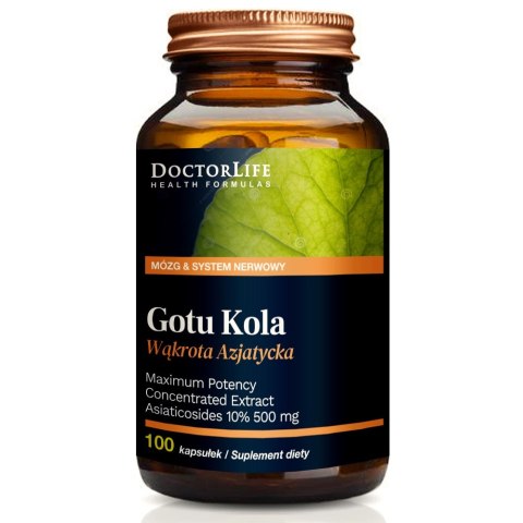 Doctor Life Gotu Kola ekstrakt standaryzowany 350mg suplement diety 100 kapsułek (P1)