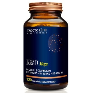 Doctor Life KD Mega w oleju z czarnuszki suplement diety 120 kapsułek (P1)