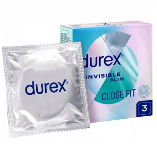 Durex Invisible Close Fit prezerwatywy dopasowane 3 szt (P1)