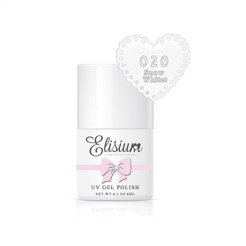 Elisium UV Gel Polish lakier hybrydowy do paznokci 020 Snow White 8ml (P1)