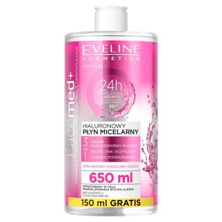 Eveline Cosmetics Facemed+ hialuronowy płyn micelarny 3w1 650ml (P1)