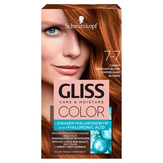 Gliss Color Care Moisture farba do włosów 7-7 Ciemny Miedziany Blond (P1)