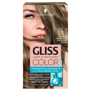 Gliss Color Care Moisture farba do włosów 8-1 Chłodny Średni Brąz (P1)