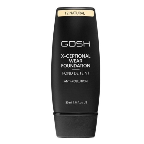 Gosh X-Ceptional Wear Foundation Long Lasting Makeup długotrwały podkład do twarzy 12 Natural 30ml (P1)