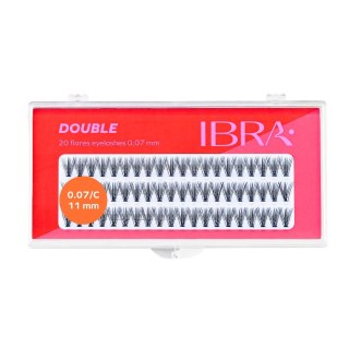 Ibra Kępki sztucznych rzęs Double Knot-Free 0.07 C-11mm 60szt. (P1)