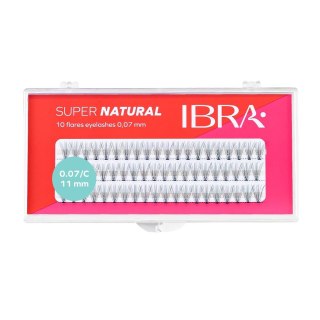 Ibra Kępki sztucznych rzęs Super Natural 0.07 C-11mm (P1)