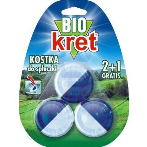 Kret Bio kostka do spłuczki z aktywatorem enzymatycznym 3 x 50g (P1)