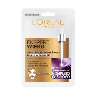 L'Oreal Paris Ekspert Wieku 60+ odbudowująca maska w płachcie 30g (P1)