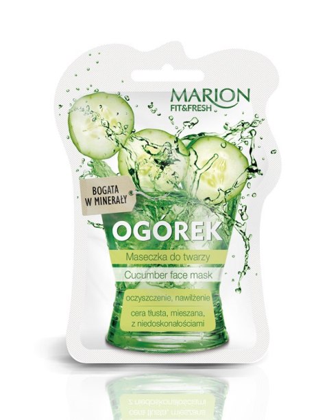 Marion FitFresh Face Mask maseczka do twarzy oczyszczenie i nawilżenie Ogórek 7.5ml (P1)