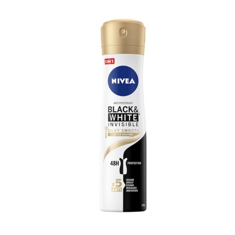 Nivea BlackWhite Invisible Silky Smooth antyperspirant spray 150ml (P1)