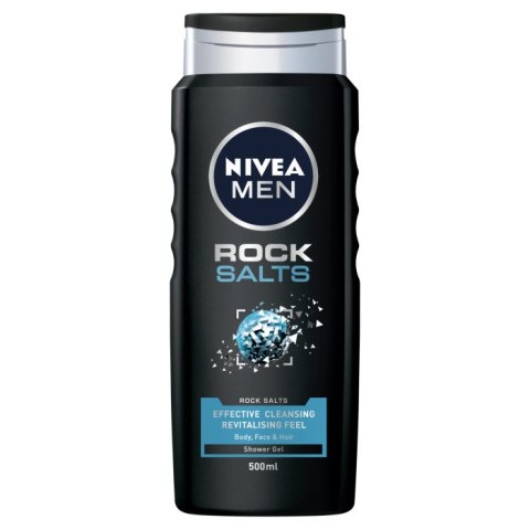 Nivea Men Rock Salts żel pod prysznic do twarzy ciała i włosów 500ml (P1)