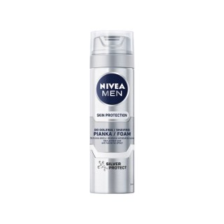 Nivea Men Skin Protection pianka do golenia Silver Protect 200ml (P1)